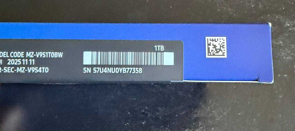Накопичувач SSD 1ТB Samsung 990 EVO Plus M.2 2280 PCIe 5.0 x2 NVMe V-NAND TLC (MZ-V9S1T0BW)