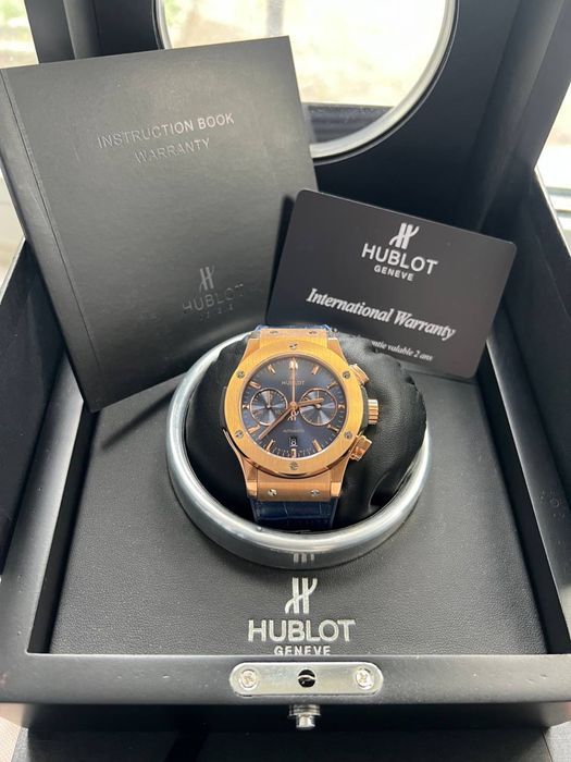 Годинник Hublot Classic Fusion Chronograph King Gold Blue