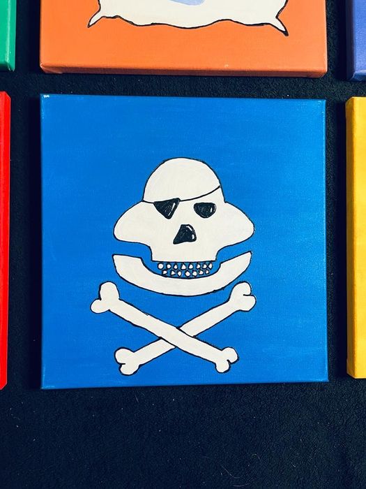 Obrazki Piraci do pokoju chłopca 6 sztuk