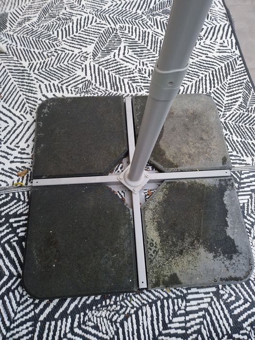 Chapéu de sol com suporte de base e protector de inverno