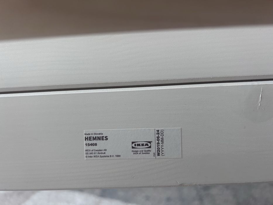 Ліжко Ikea hemnes 90*200 + матрац