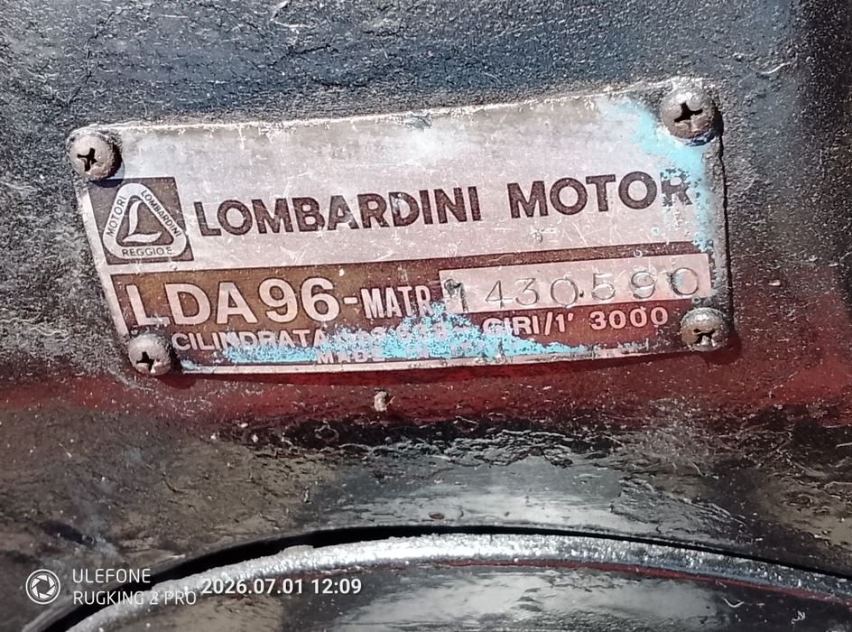 Dois motores lombardini de rega, 18cv
