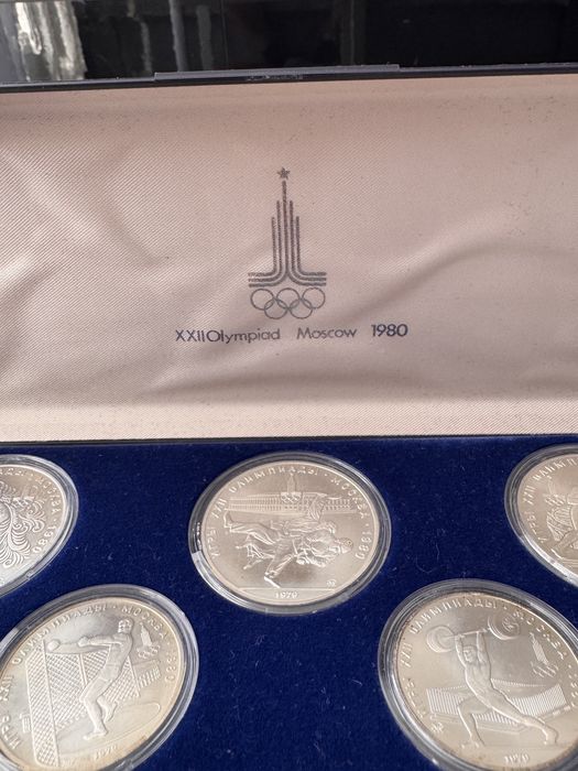 Monety srebrne ruble olimpiada Moskwa 1980