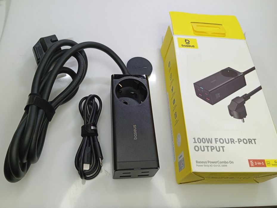 ‼️Мережевий зарядний пристрій Baseus GaN3 Pro 100W + кабель Блочок ‼️