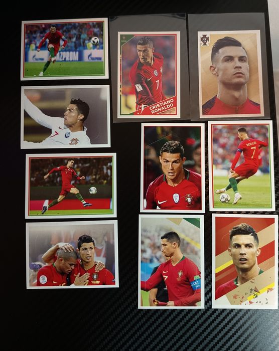 Lote Cristiano Ronaldo (34 itens) | Adrenalyn XL, Gold, Rare, Panini