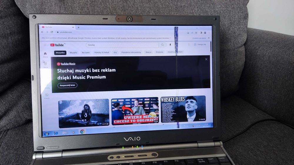 Laptop Sony Vaio 13,3 PCG-6Q1M T7500 Hdd 160GB DVD Wifi Bt Linux