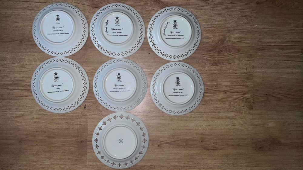 Тарелка на стену  лиса, олени, фазаны, медведь, косули