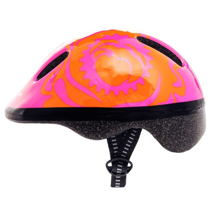 Kask rowerowy Meteor MV6-2 XS 44-48 cm Big Flower dziecięcy