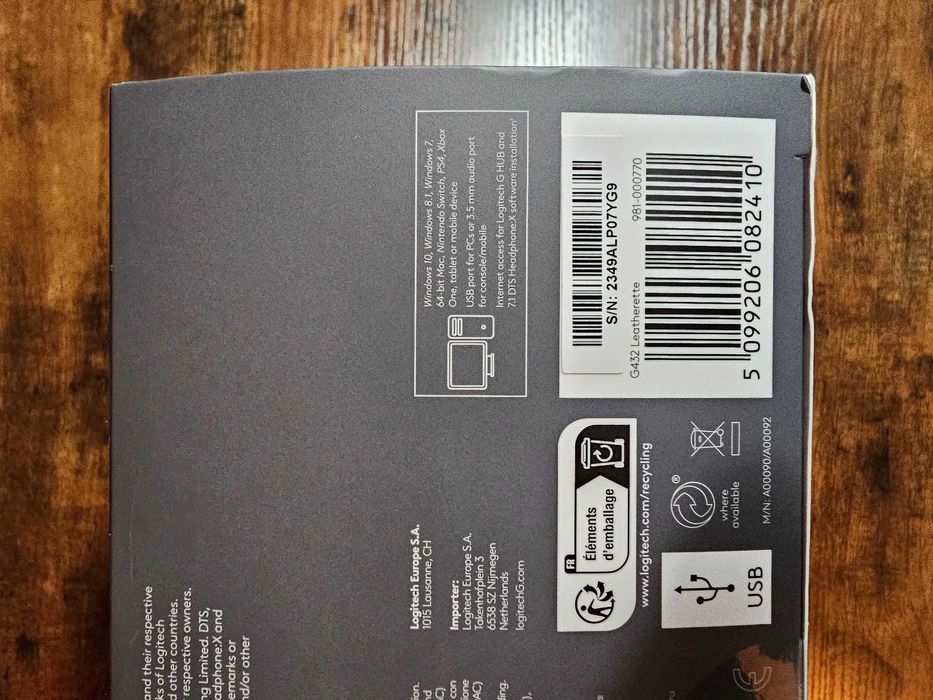 Logitech G432 Czarno-Niebieskie