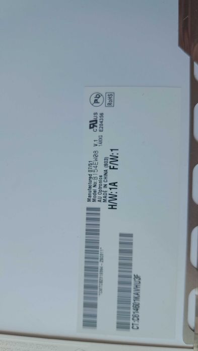 Panel LCD  B154EW08 V.1