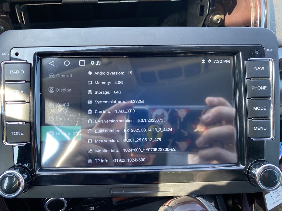 Radio Android 4/64GB VW/Skoda/Seat kamera gps