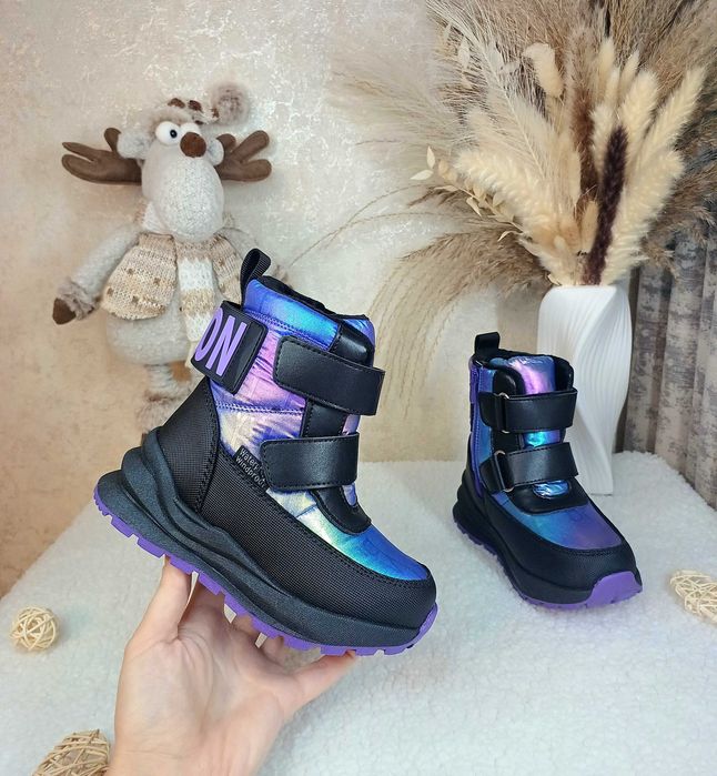 Зимові чоботи дутіки черевики Томм 27 28 29 30 31 32 33 для дівчинки