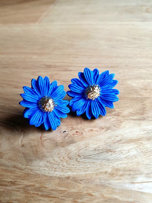 Kolczyki kwiatki stokrotki daisy