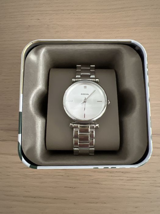 Fossil Carlie Carbon Series NOVO c/ caixa — ideal presente