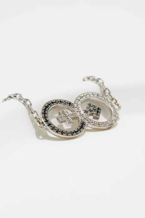 Złota Bransoletka z brylantami 14k 3,38g