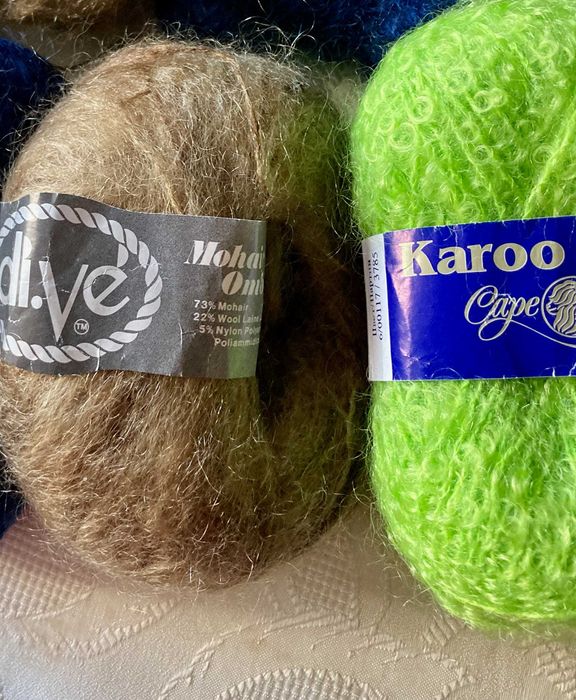 Пряжа МОХЕР шерстяной, отличного качества, пр-во Италии