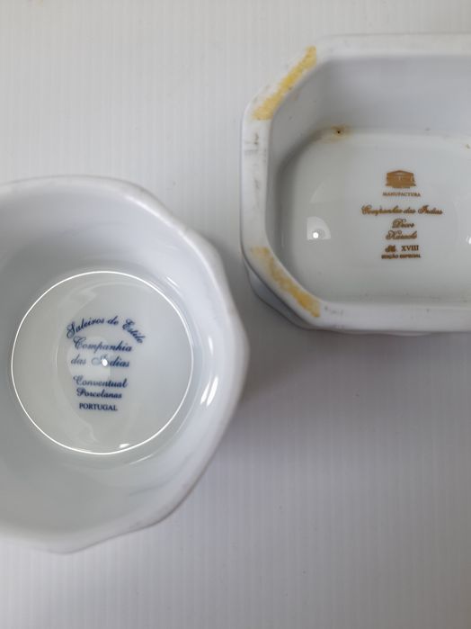 2 saleiros antigos Companhia das Índias