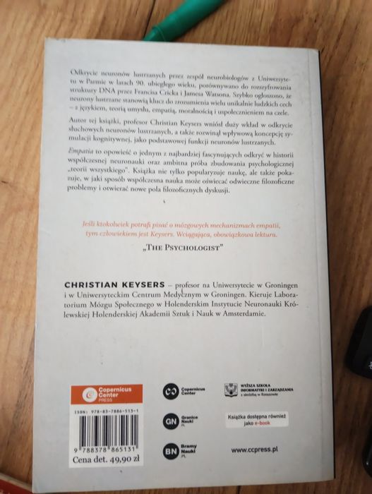 Książka Christian Keysers "Empatia"