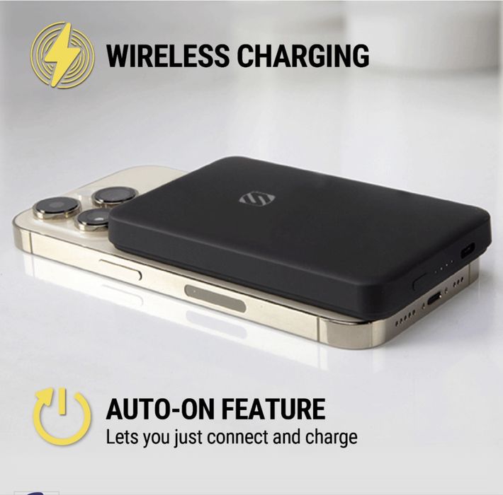 MagSafe Power Bank 5000mAh Scosche | Магнітний бездротовий повербанк