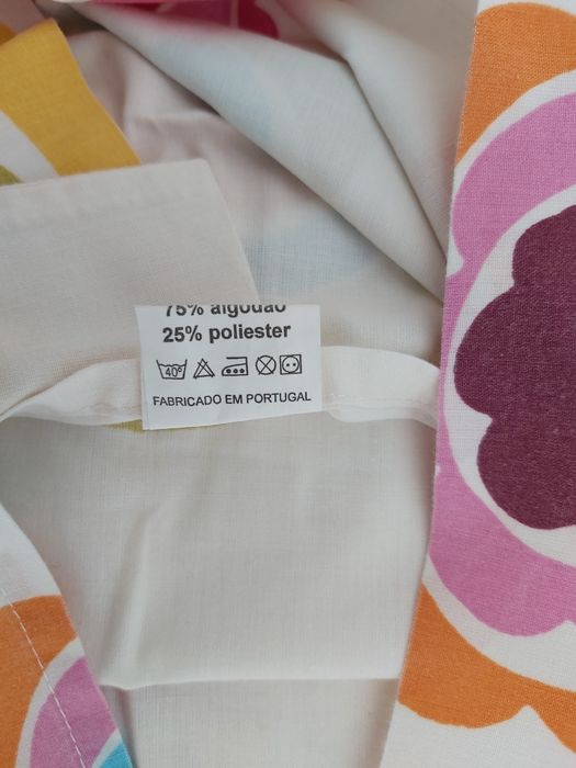 Conjunto lençóis cama solteiro flores