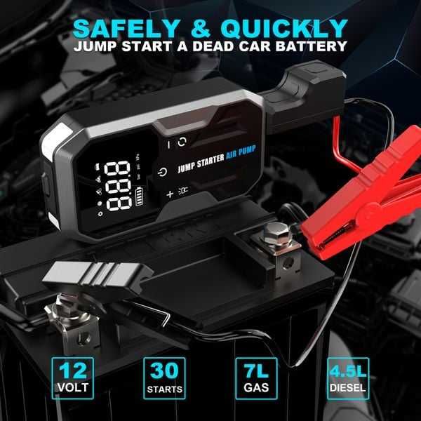 Пуско-зарядний пристрій авто Бустер Jump Starter CY65 4000А / 29800мАг