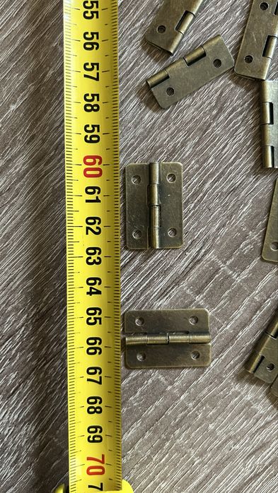 Мини петли для шкатулок, ящиков, мебели 12шт