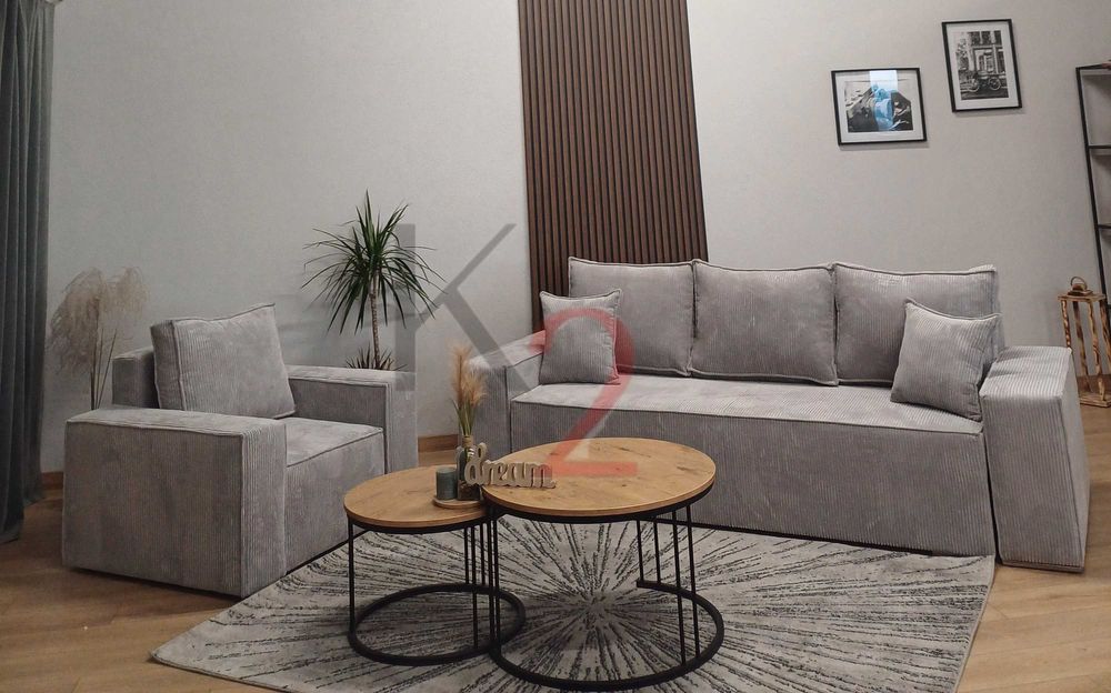 Fotel FABIO, zestaw fotel, sztruks + GRATIS, od ręki