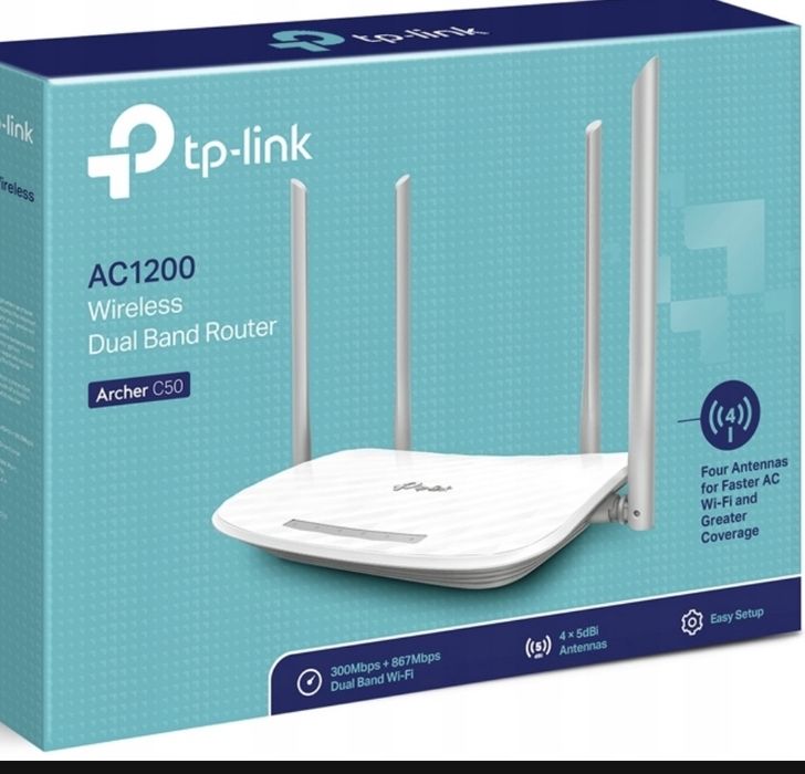 Router WiFi 5 DualBand TP-Link Archer C50 AC1200