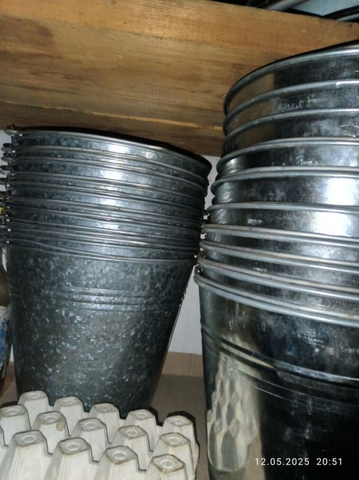 Ведра оцинкованные 10л. 12л . 15л.и 12л