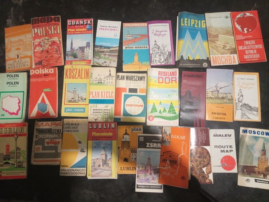 Mapy miast Lublin, Warszawa, Rosja