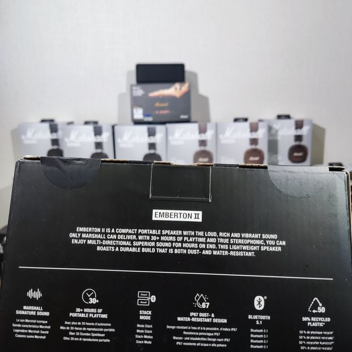 Marshall Emberton 3 ПРЕМІУМ якість, портативна колонка (Cream / Black)