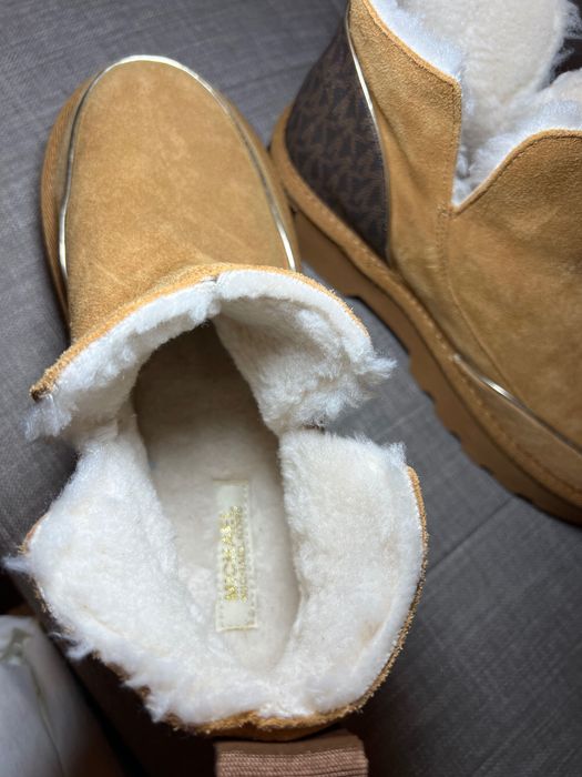 Сапоги зимові Michael Kors, натуральна замша і овчина.