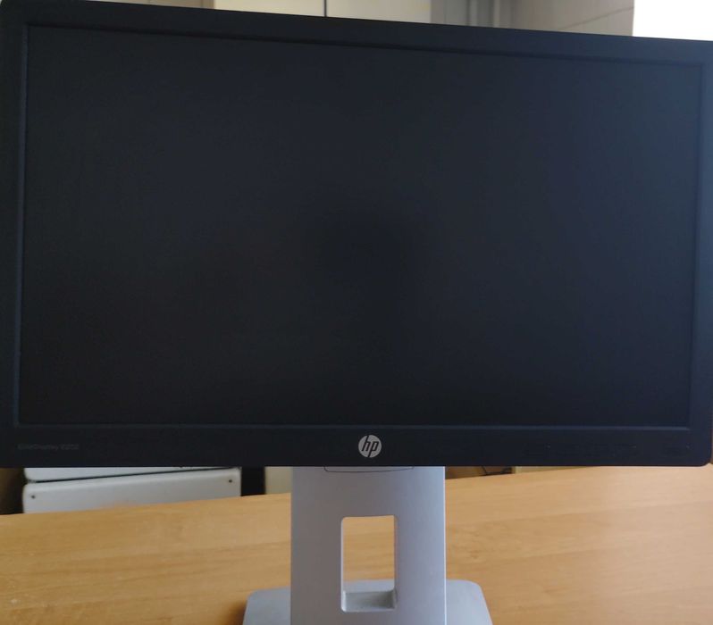 Порти: HDMI, Mini DisplayPort, USB-хаб (2 порти). HP EliteDisplay E202 (діагональ 20 дюймів, роздільна здатність 1600×900, частота 60 герц.