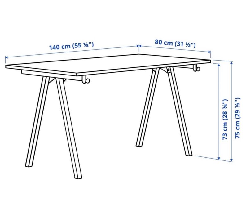 Ikea Trotten biurko 140x80