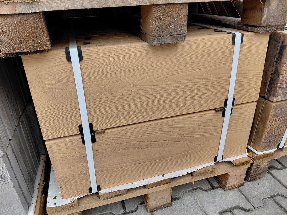 Pień betonowy ozdoba do ogrodu imitacja drewna deska wysyłka gratis