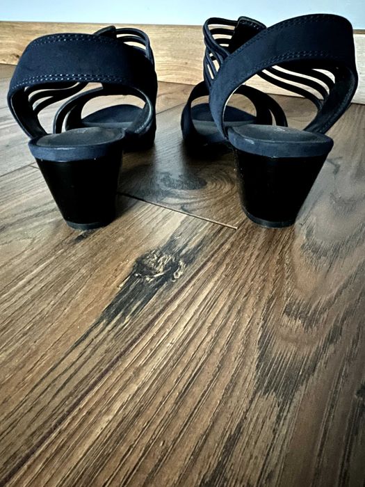 Sandały granatowa 38 - damskie