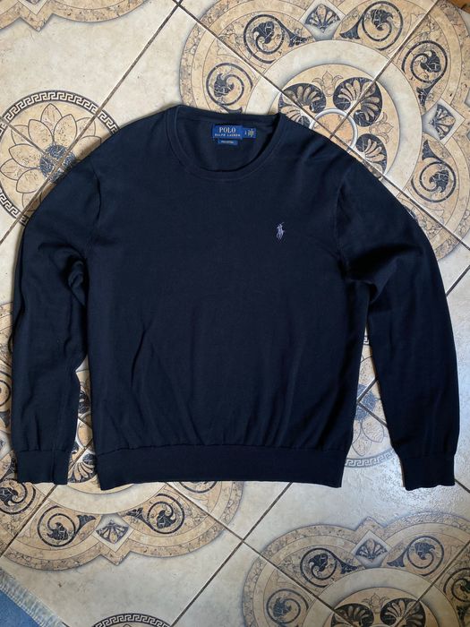 Мужская кофта свитшот пуловер чёрный джемпер Polo Ralph Lauren