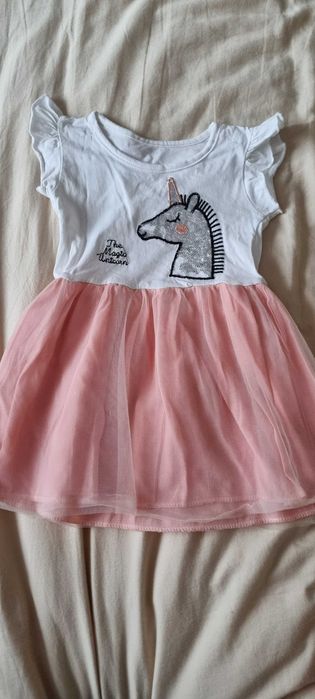 Sukienki lato dziewczynka 80-86