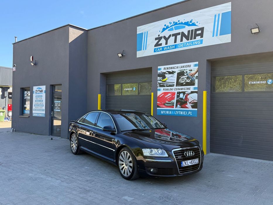 Audi A8 Audi A8 D3 4.2 TDI Quattro | 2006 | Beżowa skóra | Pneumatyka | 19” |