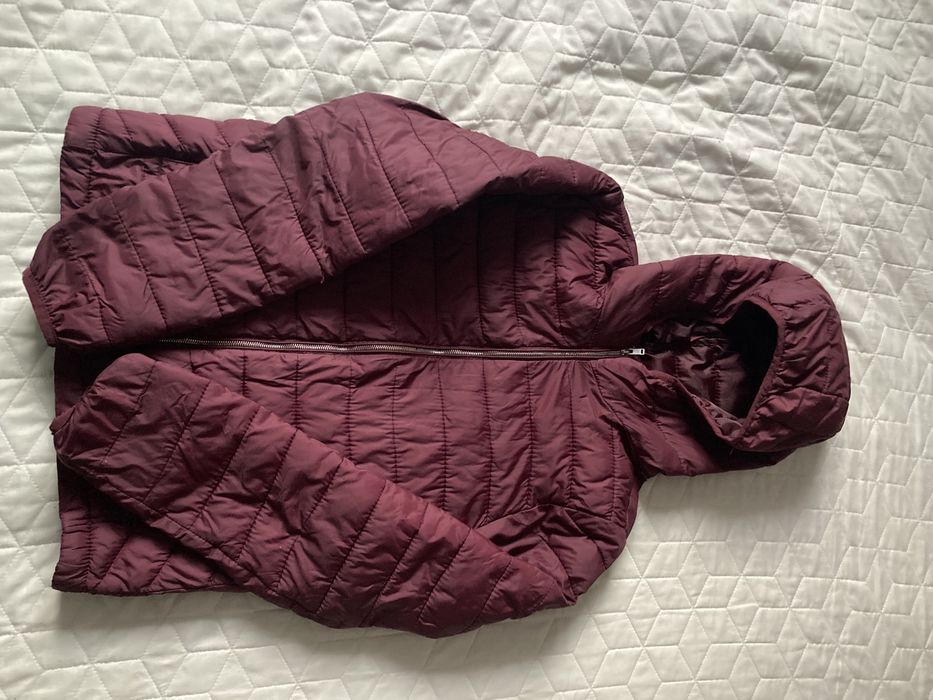 Kurtka pikowana Pull&bear bordowa S