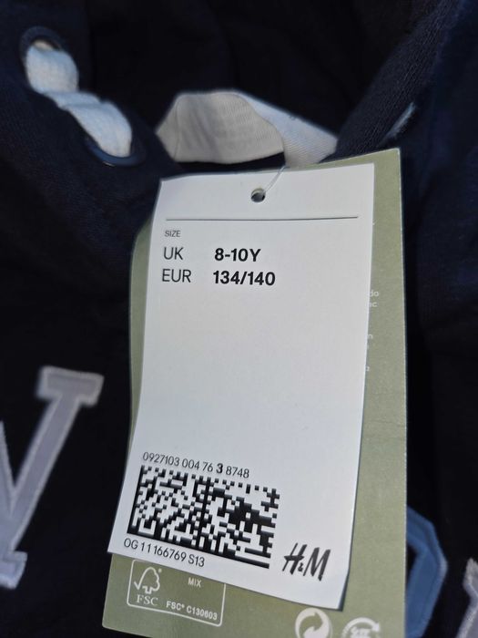 Nowa bluza dresowa H&M 8-10 lat 134-140