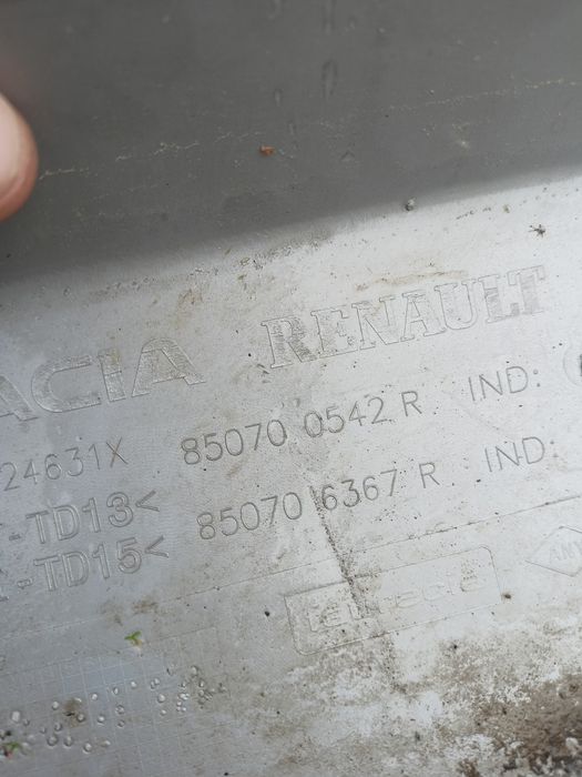 Dacia Duster II 2 17- Spoiler dokładka zderzaka tył tylna