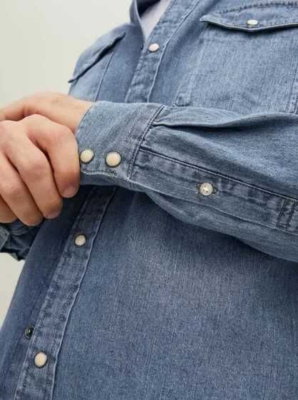 JACK&JONES - Sheridan Shirt - Męska Koszula Jeansowa S Nowa !