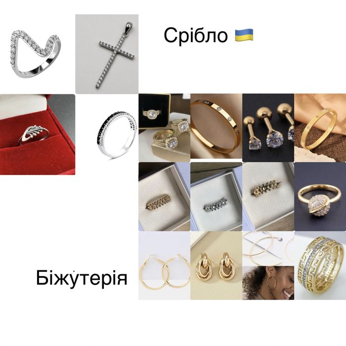 Срібна каблучка 925 проба срібло АКЦІЯ фалангова хрестик крило кільце
