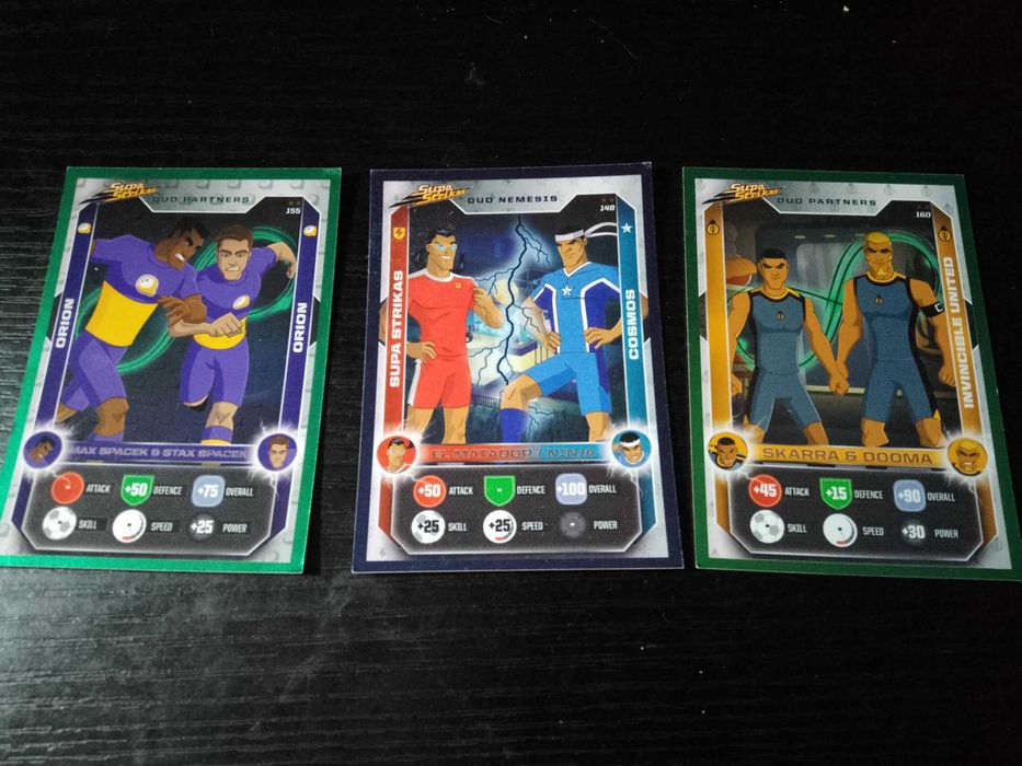 Karty rzadkie (2*) z Serii "Supa Strikers League Champions"