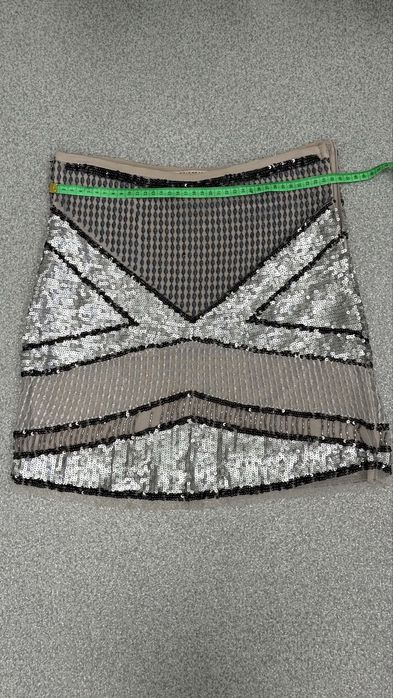 Юбка Pull&Bear S короткая в паетках новый год пул бир мини PB