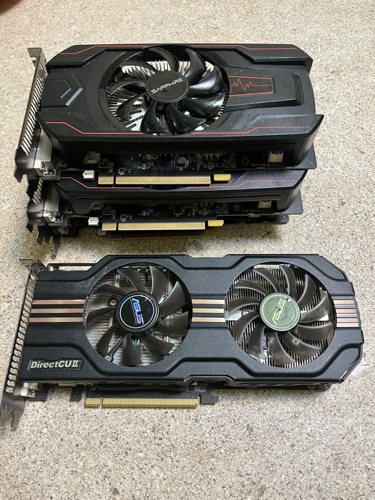 Лот з відеокартами 5шт.