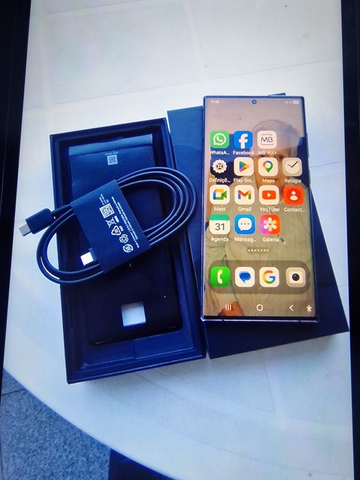 Samsung S22 ultra 256g pouco uso ler texto