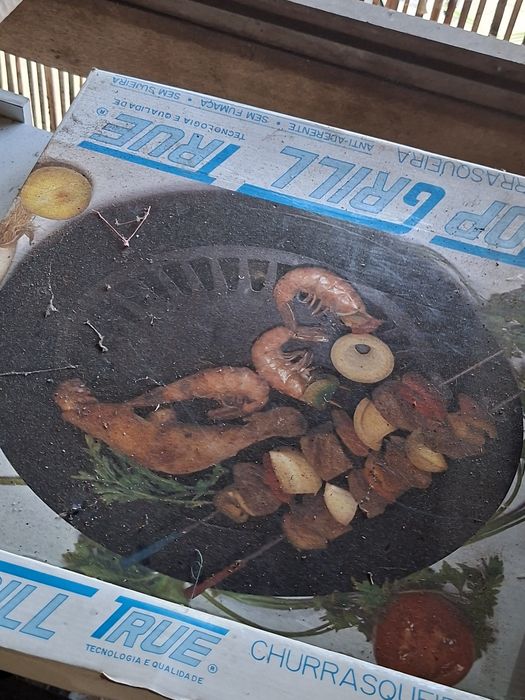 Placa grelhador para churrasco