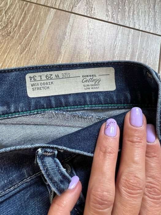 DIESEL Gettegg W29 L34 jeansy damskie